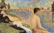 Georges Seurat Bather painting